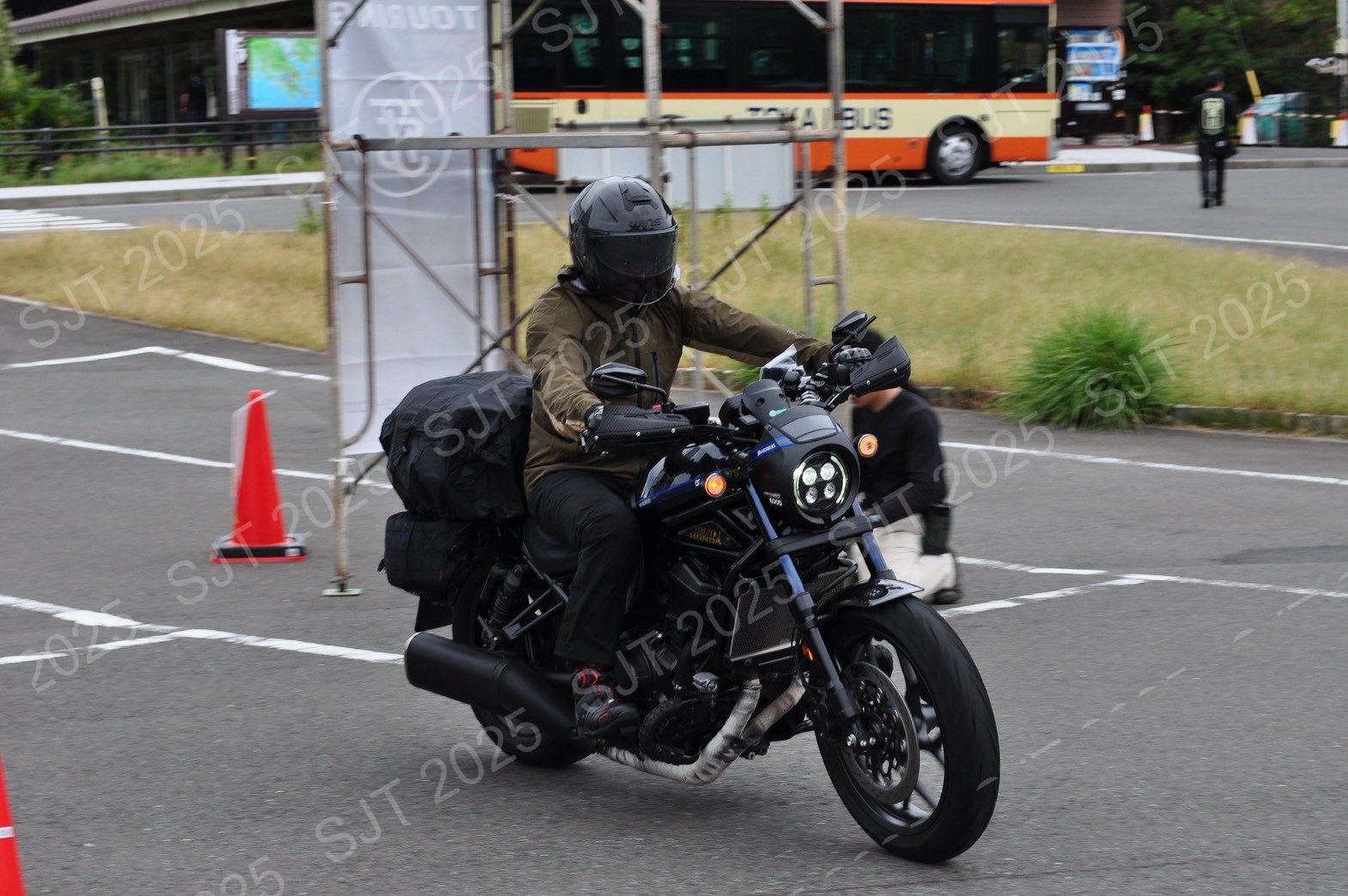 ライダーたちの走行