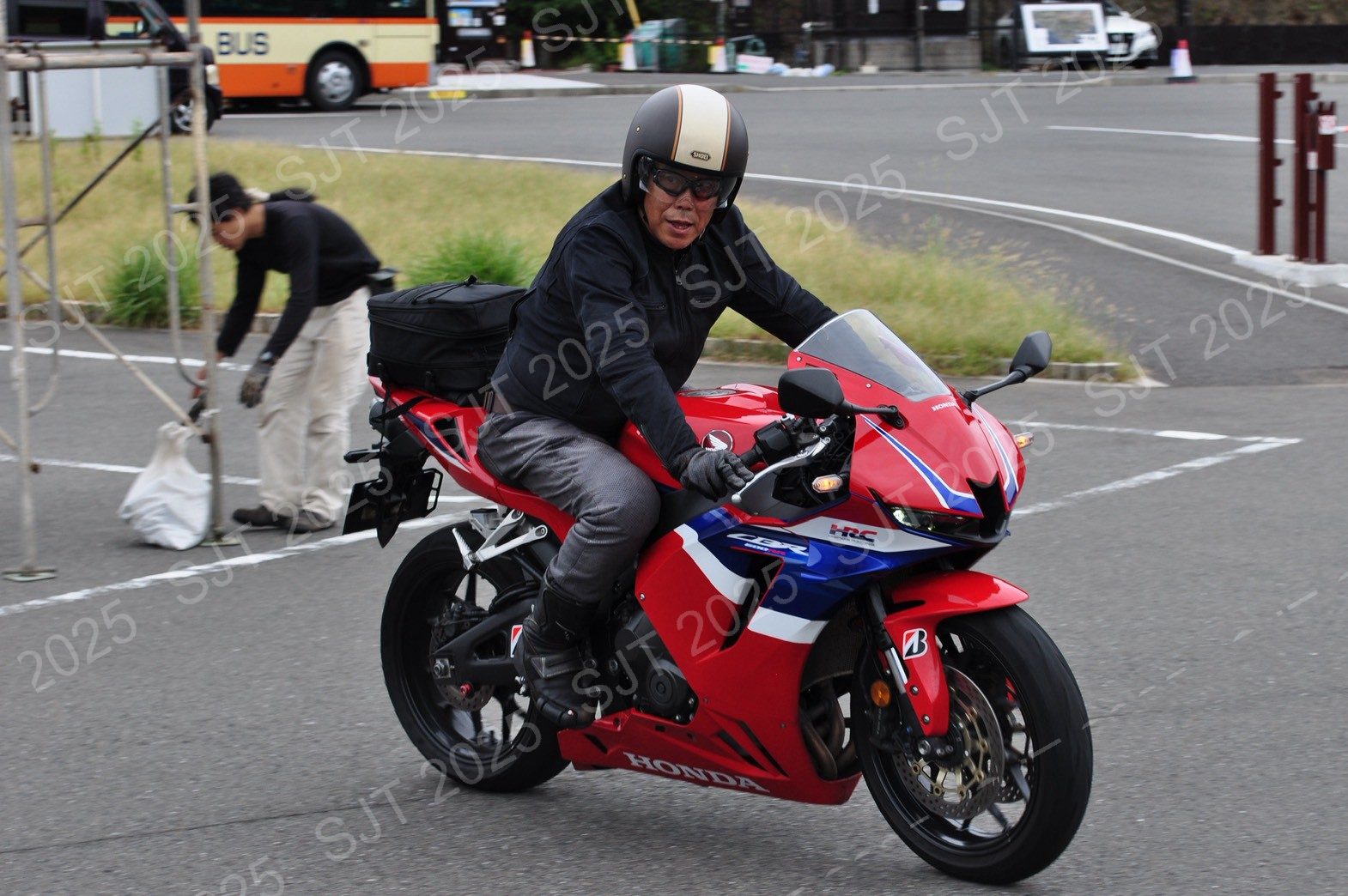 ライダーたちの走行