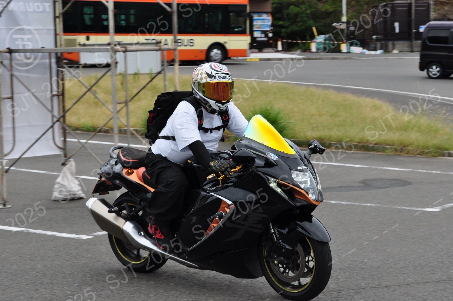 ライダーたちの走行