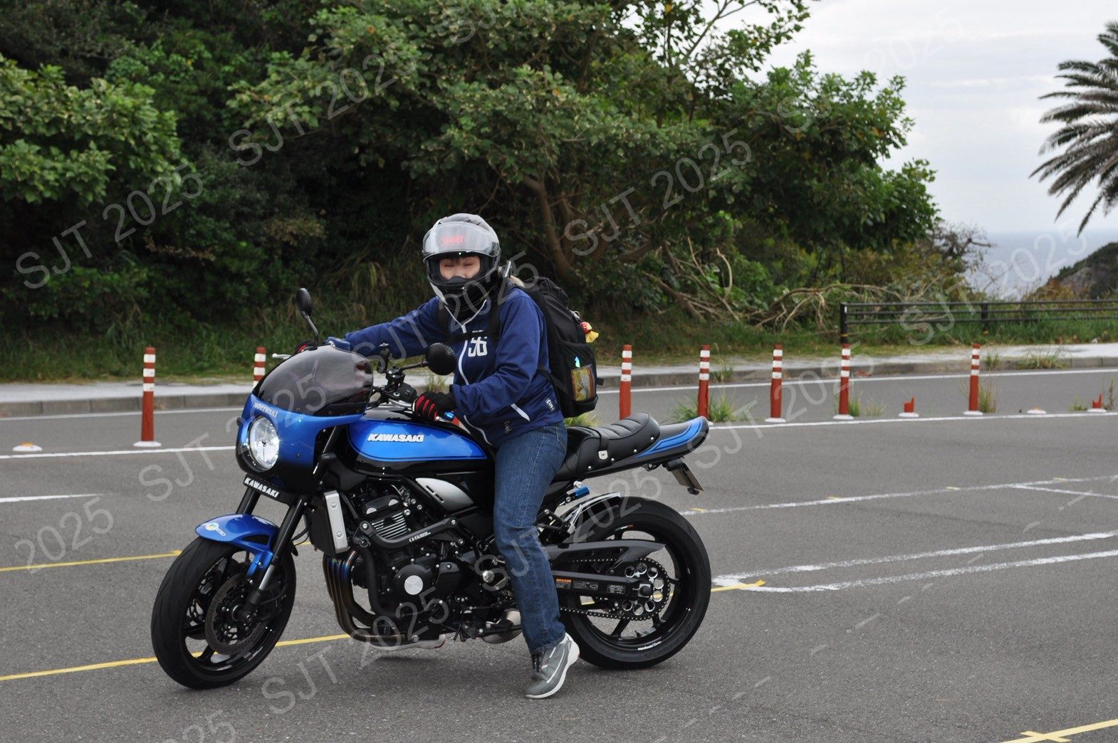 ライダーたちの走行