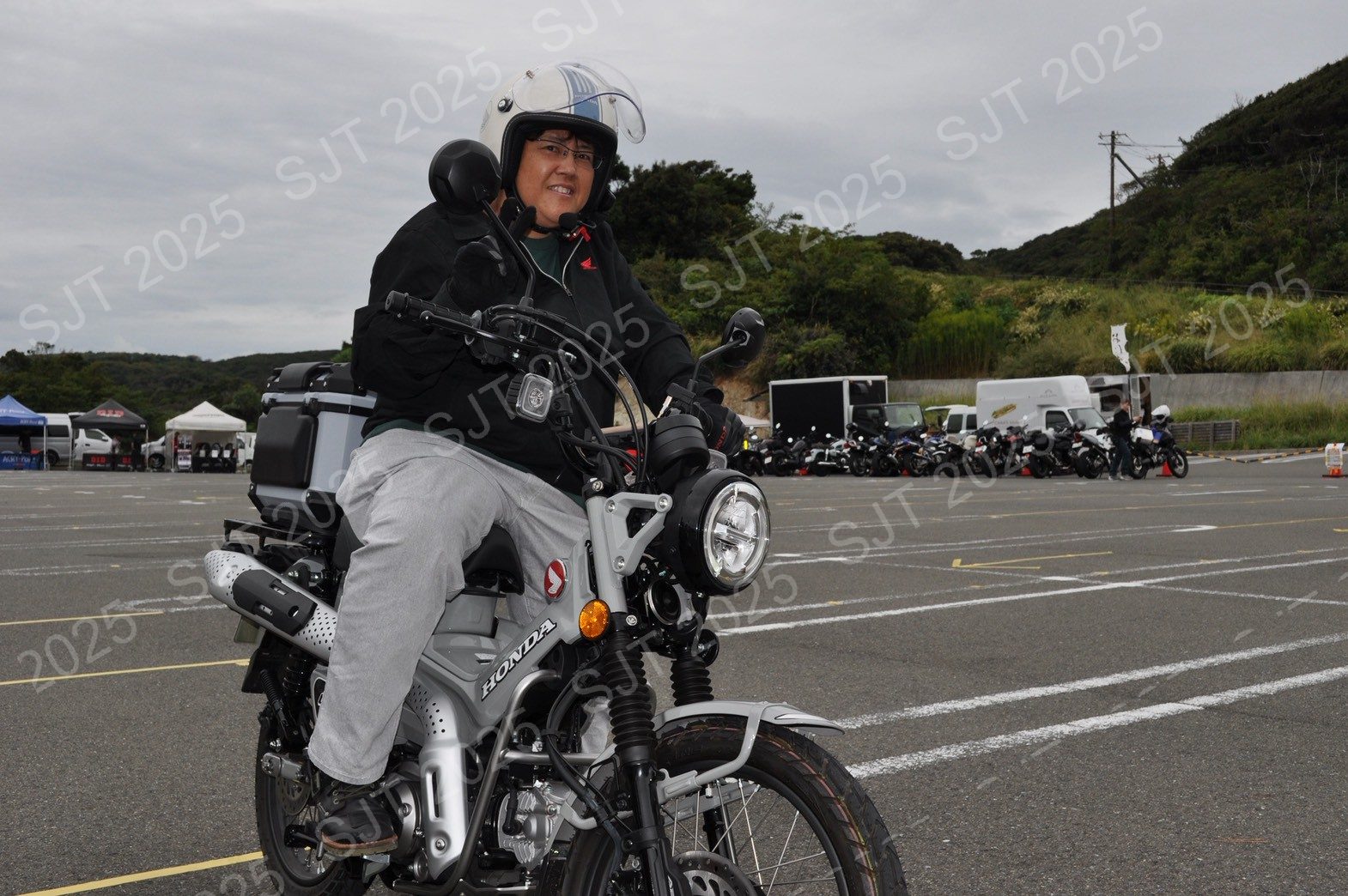 ライダーたちの走行