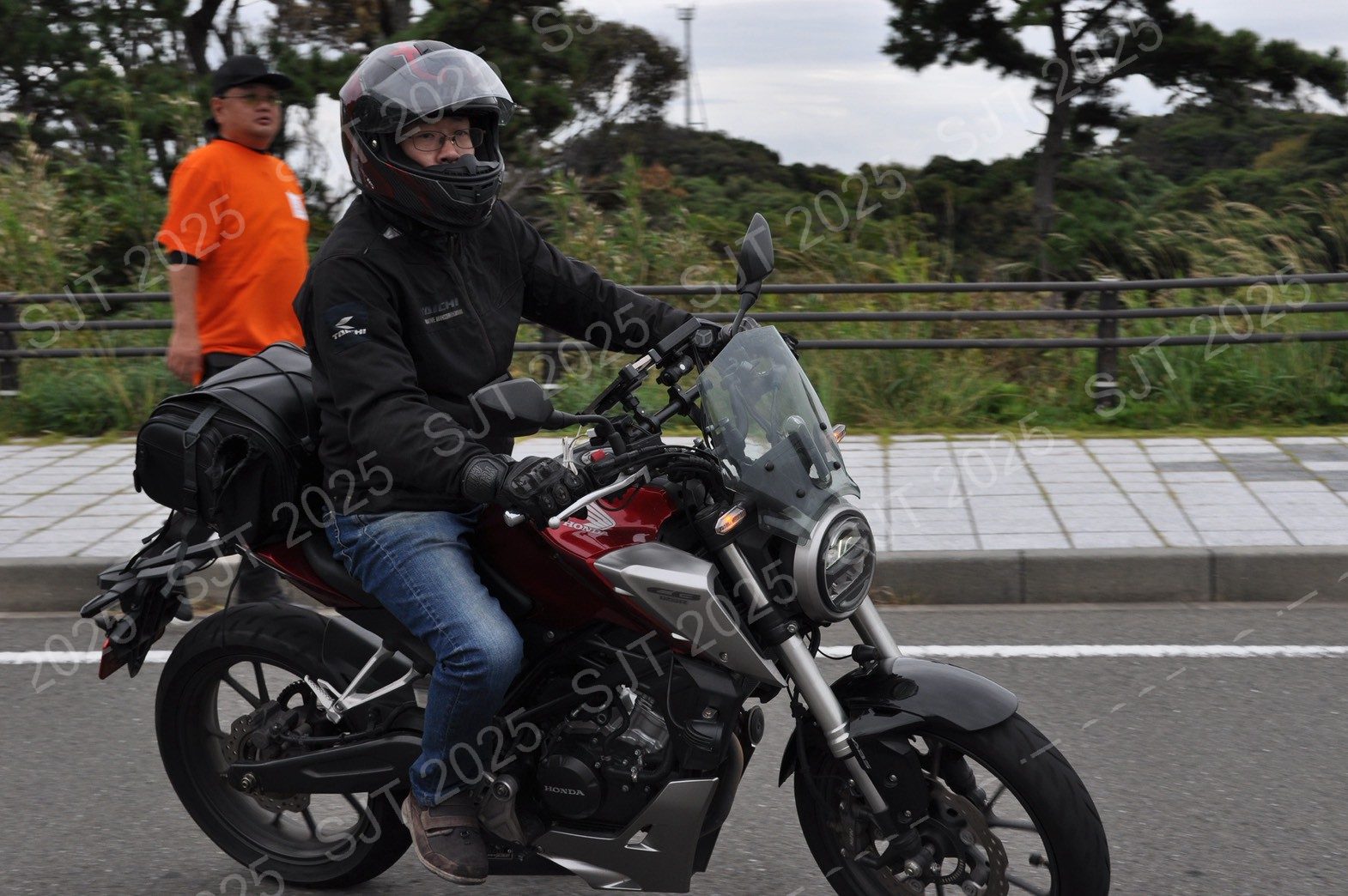 ライダーたちの走行