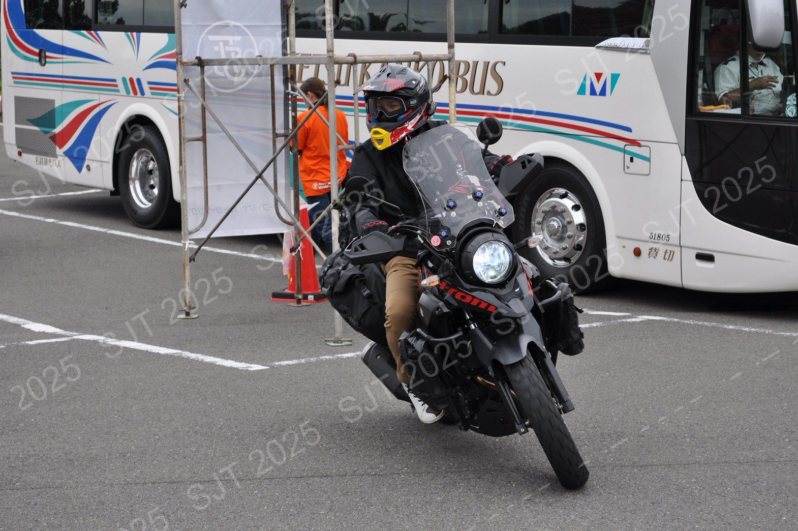 ライダーたちの走行