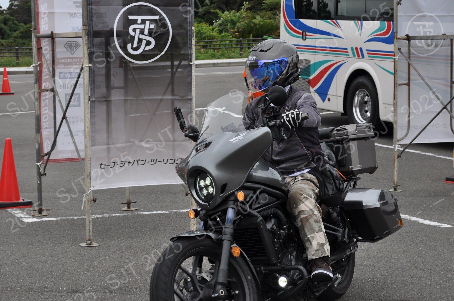 ライダーたちの走行