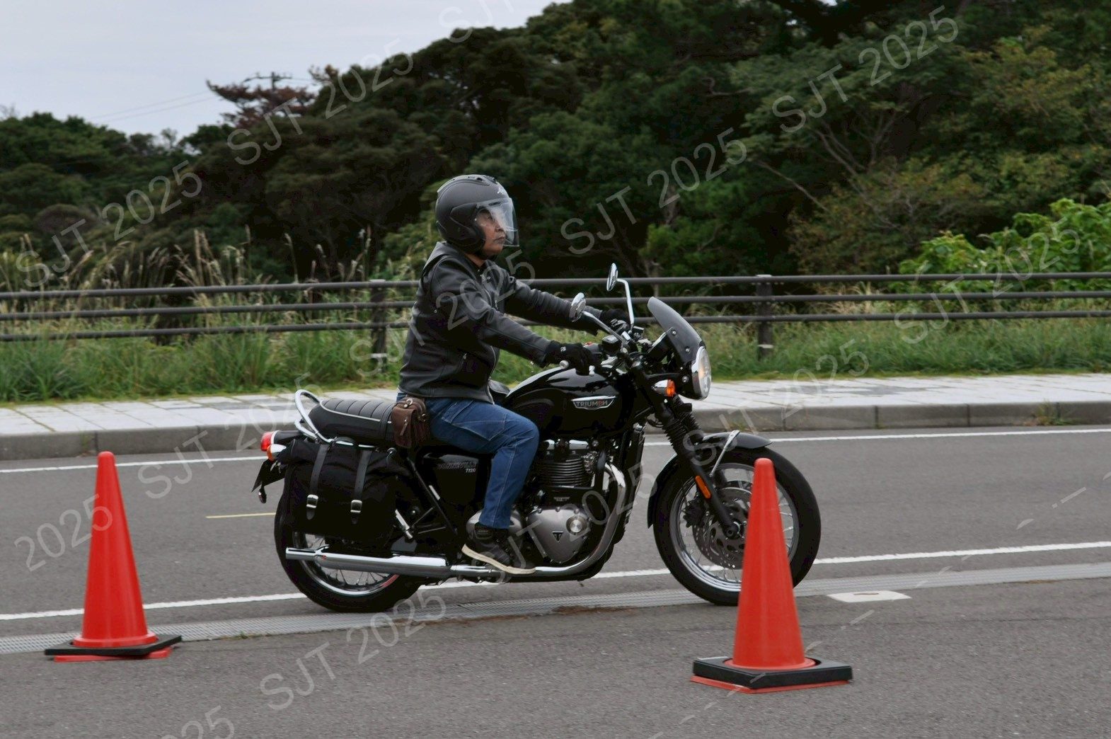 ライダーたちの走行