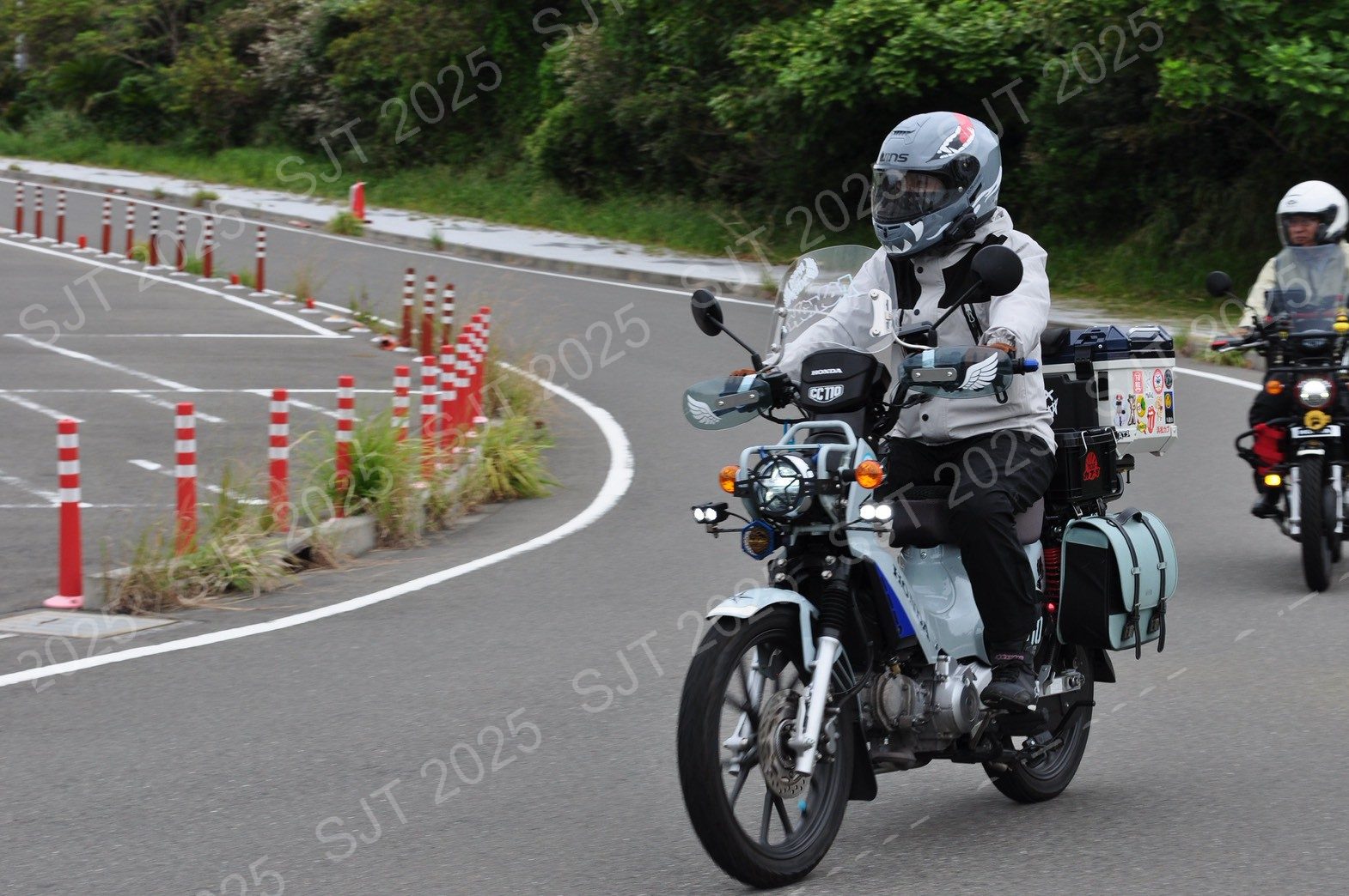 ライダーたちの走行