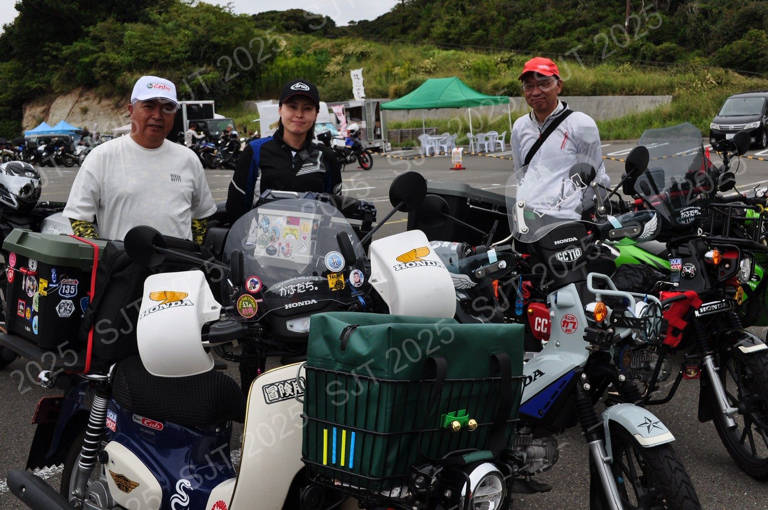 ライダーたちの走行