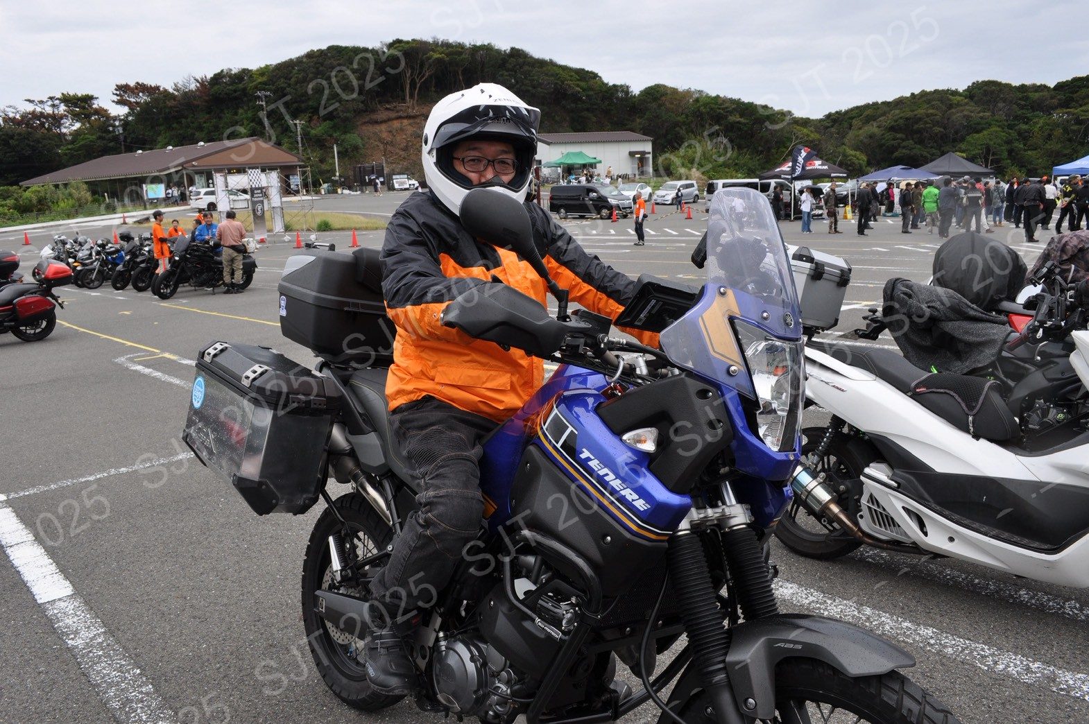 ライダーたちの走行