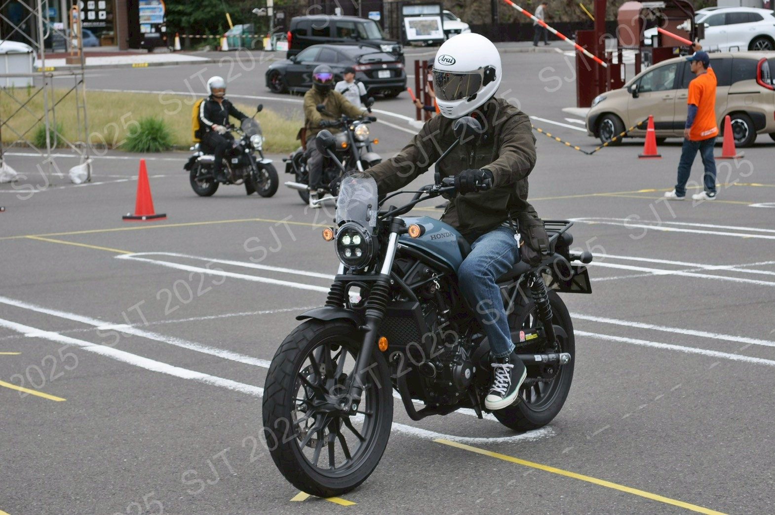 ライダーたちの走行
